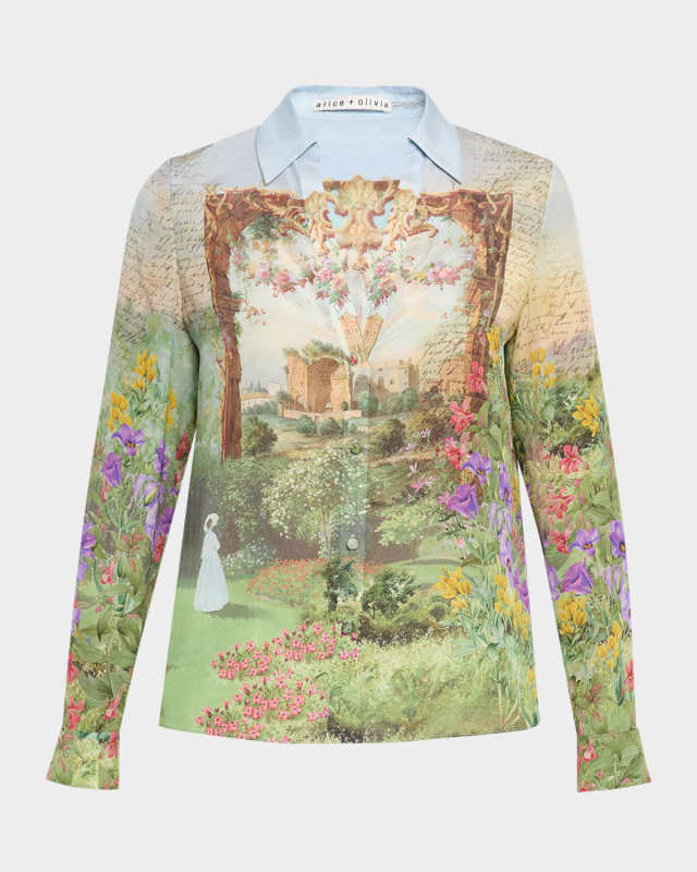 Dusk to Dawn Eloise Button-Front Blous